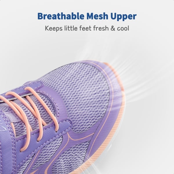 [EZ-Ons EZ-Plays] Kids Breathable Running Shoes - PURPLE-PINK - 2